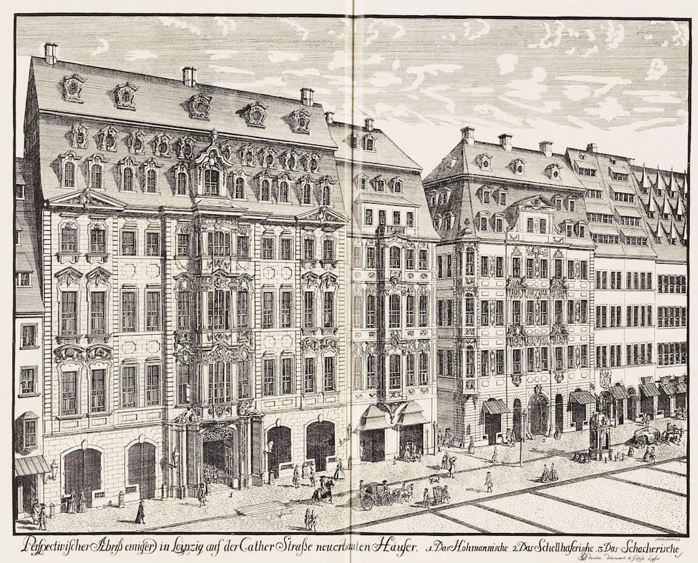 Etching of Cafe Zimmerman