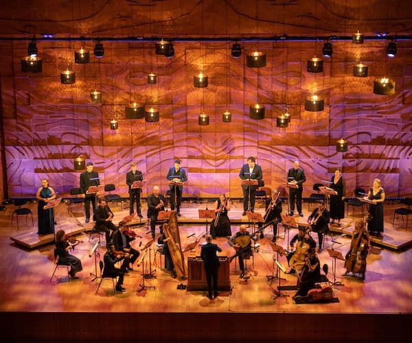 Orchestra performing on stage at the City Recital Hall