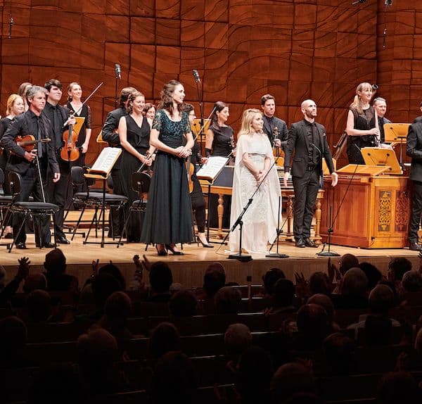 A photo of the Pinchgut Opera's orchestra of antipodes onstage at the City Recital Hall